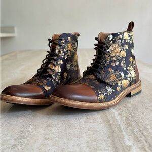 Taft Black and Brown Floral Men's Boots